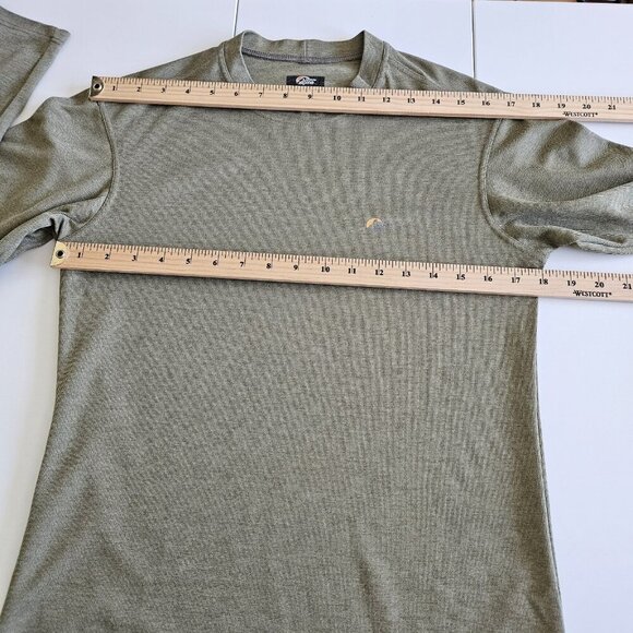 Lowe Alpine Baselayer LS T Shirt Mens S Khaki Green Outdoor DryFlo Hike Training - Picture 4 of 14